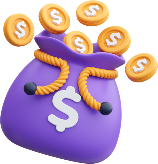 Money Bag 3D Icon